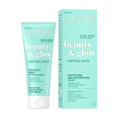 BEA24-100 Crema de zi si noapte matifianta si detoxifianta Eveline Beauty&amp;Glow 75 ml