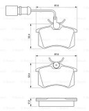 Placute Frana Disc Bosch 0986424559 Ford Seat VW Alhambra Galaxy Sharan
