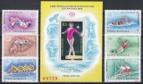 Romania 1984, LP.1100,1101 - Preolimpiada de vara Los Angeles, Serie + Colita NDT, MNH