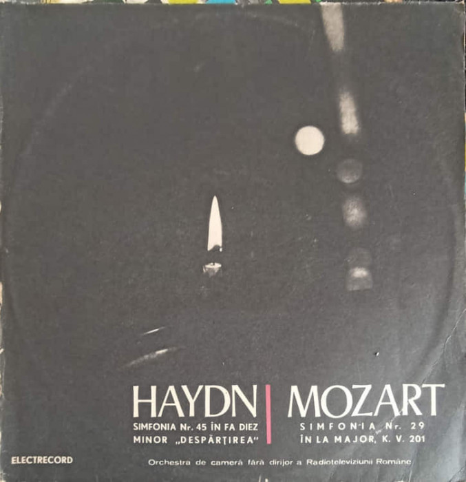 Disc vinil, LP. SIMFONIA NR.45 IN FA DIEZ MINOR DESPARTIREA-HAYDN MOZART-271364