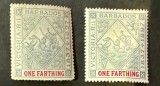 Barbados 1897 - Jubilee-ul de Diamant al Reginei Victoria "Carul lui Neptun / Diamond Jubilee" (Set de 2 Mărci Poștale Neștampilate) - Cod: A964