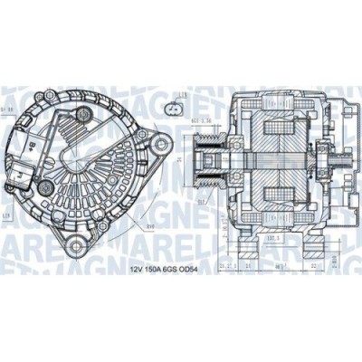 Alternator Ford B-Max, C-Max 2, Ecosport, Fiesta 6, Focus 3, Grand C-Max, Kuga 2, Tourneo Connect, Tourneo Courier, Transit Connect, Transit Courier; foto