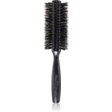 Janeke Black Line Tumbled Wood Hairbrush &Oslash; 55mm perie rotundă pentru păr cu peri de nailon și de mistreț