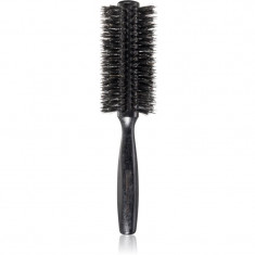 Janeke Black Line Tumbled Wood Hairbrush Ø 55mm perie rotundă pentru păr cu peri de nailon și de mistreț
