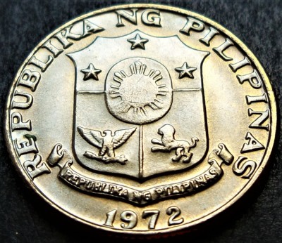 Moneda exotica 25 SENTIMOS - FILIPINE, anul 1972 * cod 2563 = UNC foto