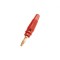 Conector tip banana 4mm tata rosu aurit HOME