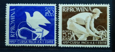 Timbre 1957 Cursa Pacii, MNH foto