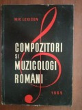 Compozitori si muzicologi romani- Mic Lexicon