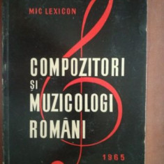 Compozitori si muzicologi romani- Mic Lexicon