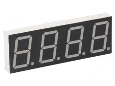 Afișaj LED 7 Segmente 4 Digits Roșu 20.4mm