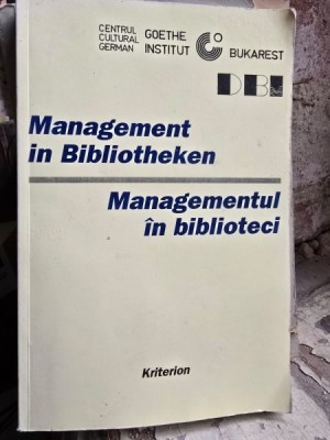 Management in Bibliotheken - Managementul in Biblioteci foto