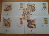 WWF - FAUNA - VULPE - TIMBRE + FDC- uri, Nestampilat