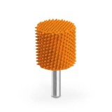 Valec činn&eacute; čelo pr-25,4 mm stopka 6mm, Granulatie Saburr FOARTE ASPRA - PORTOCALIE
