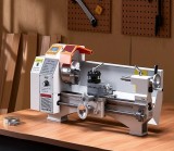 Strung de banc CNC semiautomat nefolosit, motor brushless 1250W/220V, 220mm peste batiu, 450mm intre virfuri