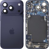 Capac Baterie Apple iPhone 17 Pro, Cu Carcasa Mijloc, Full Parts, Bleumarin (Deep Blue), Swap