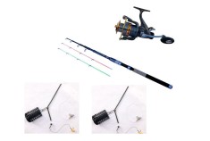 Set lanseta feeder tele 3.3 m si mulineta KT 4000A, putere de aruncare 60-120 g foto