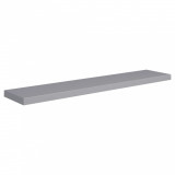 Raft de perete suspendat, gri, 120x23,5x3,8 cm, MDF