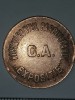 Jeton Vechi 1900, 20 Lei, Restaurant Parcul Carol, Expoziție G.A., Numismatică, Colecție