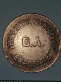Cumpara ieftin Jeton Vechi 1900, 20 Lei, Restaurant Parcul Carol, Expoziție G.A., Numismatică, Colecție