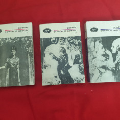 Goethe Poezie si adevar, 3 volume BPT, 1967 vol.1-3