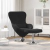 Fotolii, fotolii extensibile și scaune cu pat 2 pcs Negru