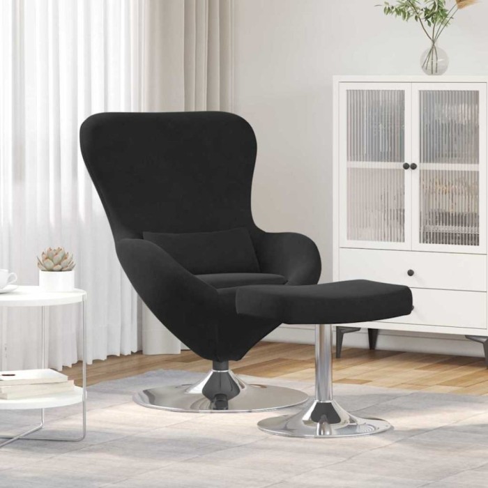 Fotolii, fotolii extensibile și scaune cu pat 2 pcs Negru