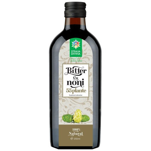 Bitter cu noni 55plante 250ml