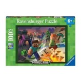 Cumpara ieftin Puzzle Ravensburger - Monstri Minecraft, 100 piese