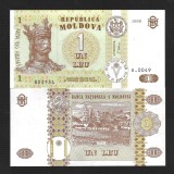 MOLDOVA 1 LEU 1999 [1] P - 8 d , UNC , necirculata