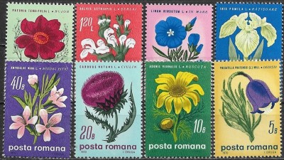 C1205 - Romania 1970 - Flora 8v.neuzat,perfecta stare foto