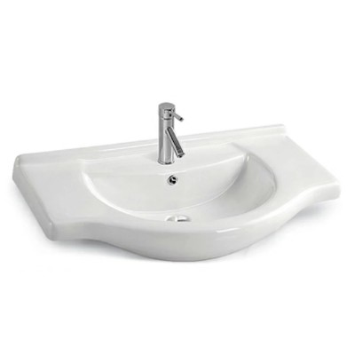 Lavoar ceramic cu aripi V75 75x48 cm foto