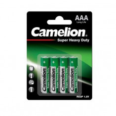Baterie Camelion Super Heavy Duty AAA R3 1,5V zinc carbon set 4 buc.