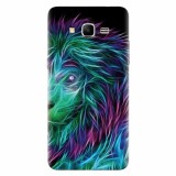 Husa silicon pentru Samsung Grand Prime, Abstract Lion 002