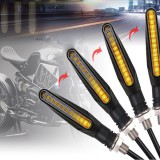 Set 2 lampi Semnalizare Moto SECVENTIALA, cu 2 functii, pozitie si semnalizare, AVX-ZD59B AVX-ZD59B, AVEX