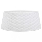 Cumpara ieftin Fusta brad de Craciun, alb, &Oslash;56x23 cm, plastic