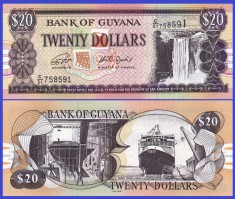Guyana 2018 - 20 dollars, necirculata foto