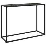 Cumpara ieftin Masa consola, negru, 100x35x75 cm, sticla securizata