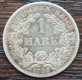 (A262) MONEDA DIN ARGINT GERMANIA - 1 MARK 1899, LIT. A, PATINA FRUMOASA, Europa