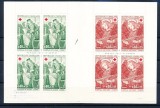 Franta 1970 - Crucea Rosie, arta, serie in carnet filatelic neuzat