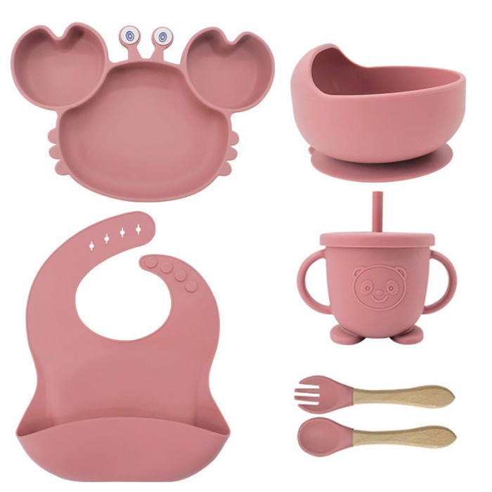 Set 6 piese din silicon pentru diversificare, fara alergeni