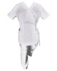 Costum Medical Pe Stil, Tip Kimono Alb cu Elastan, Model Daria - XL, 4XL