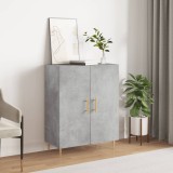 vidaXL Dulap, gri beton, 69,5x34x90 cm, lemn compozit