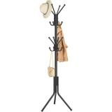 Cuier metalic tip pom SONGMICS cu 16 carlige, 175 cm, negru