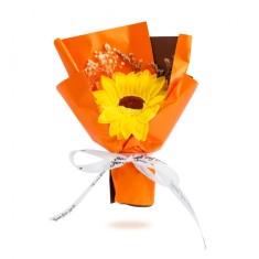 Decor cu floare artificiala - floarea-soarelui - 17 x 11 x 3 cm Best CarHome