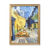 Tablou celebru inramat pictat manual, The Cafe Terrace, 75x55cm ulei pe panza reproducere Vincent van Gogh