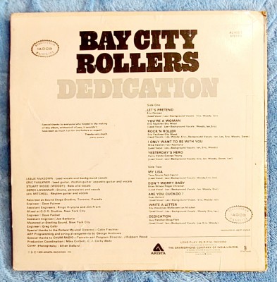 Vinil Dedication - Bay City Rollers foto