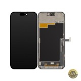 Display cu Touchscreen ZY pentru Apple iPhone 15 Pro Max cu Rama Versiune LCD In-Cell IC Movable Negru