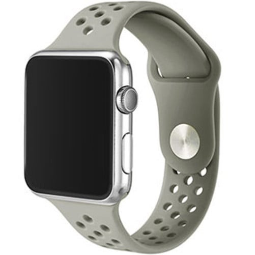 Curea iUni compatibila cu Apple Watch 1/2/3/4/5/6/7, 42mm, Silicon Sport, Grey