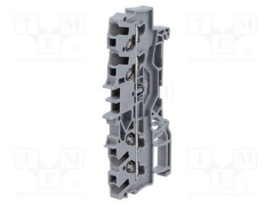 Conector WAGO Term.&amp;icirc;mbinare de șine 0,25&amp;divide;2,5mm2 1 borne 4 gri 2001 foto