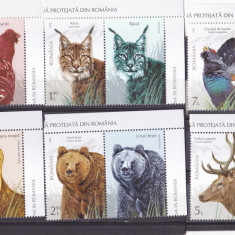 FAUNA PROTEJATA DIN ROMANIA,SERIE CU VINIETA,2019,Lp.2237, MNH ** ROMANIA .